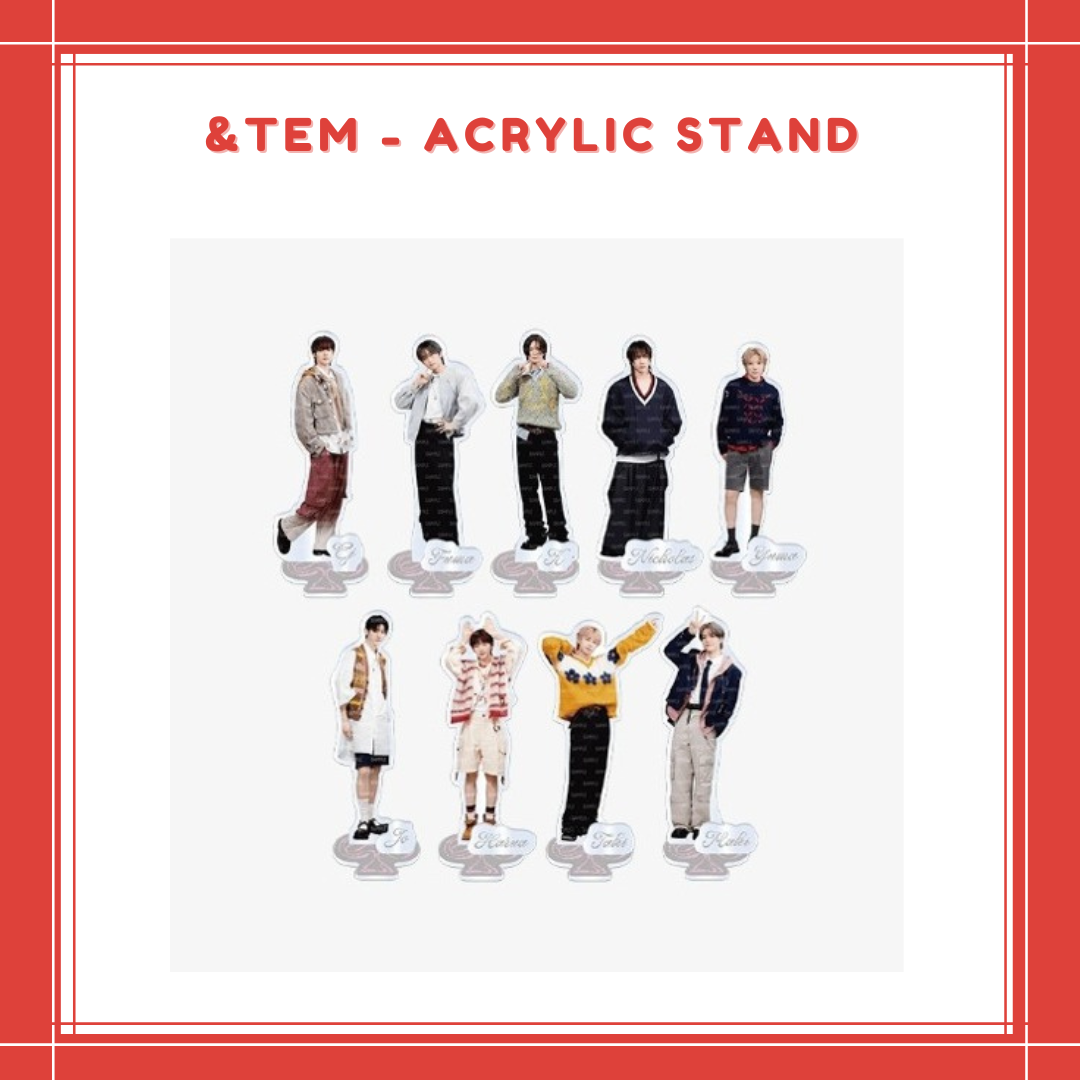 [PREORDER] &TEAM - ACRYLIC STAND