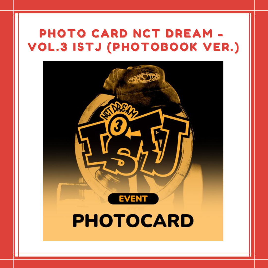 NCT DREAM VOL.3 ISTJ PHOTOBOOK VER 韓国盤 CD 公式 アルバム フォト