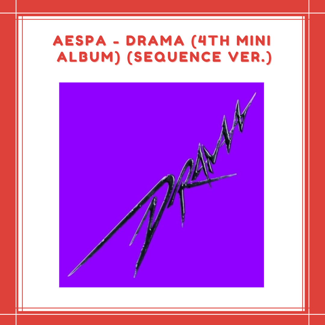 PREORDER] AESPA - DRAMA (4TH MINI ALBUM) (SEQUENCE VER.) – All