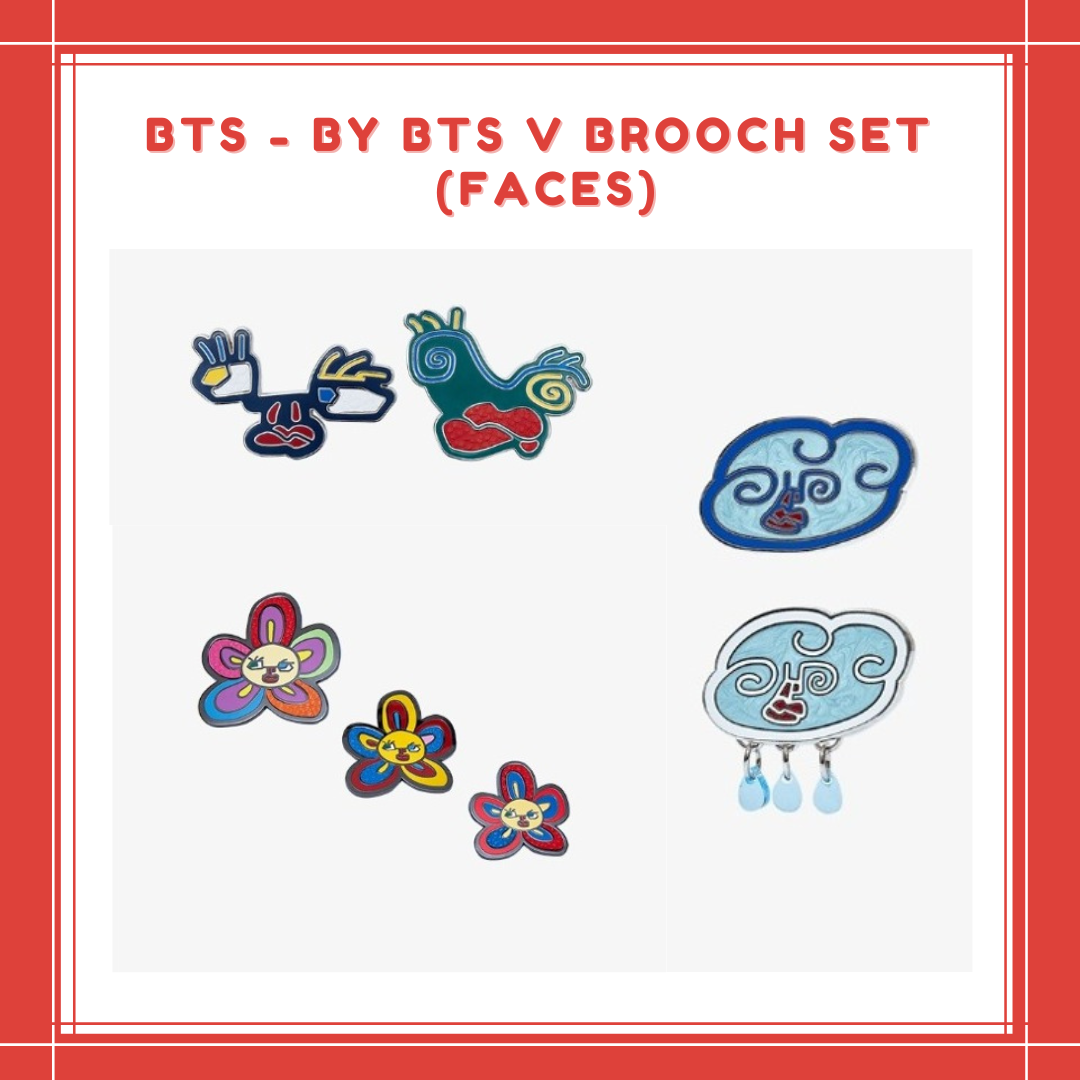 BTS V BROOCH SET (FACES) shops