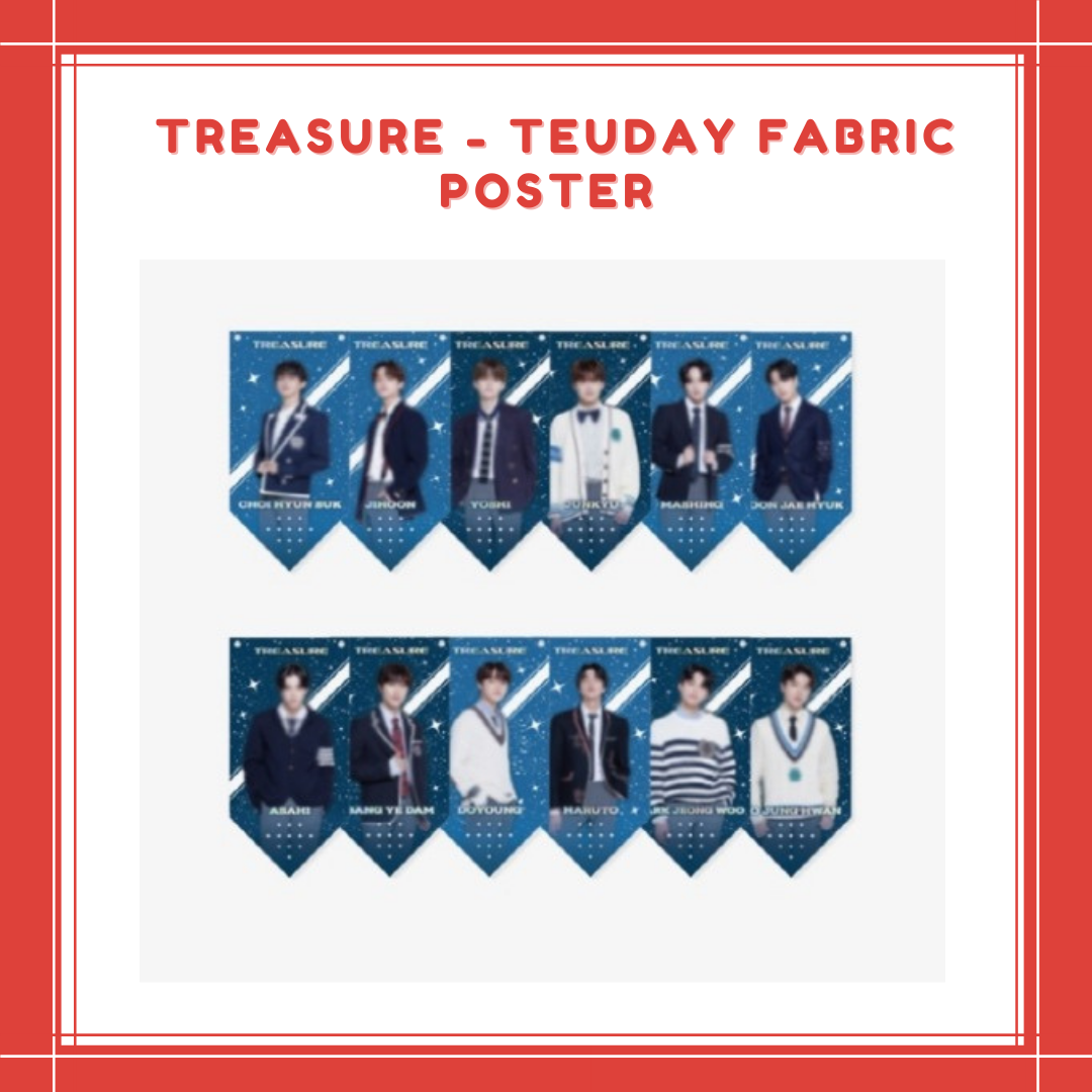 PREORDER] TREASURE - TEUDAY FABRIC POSTER – All Korea Qatar