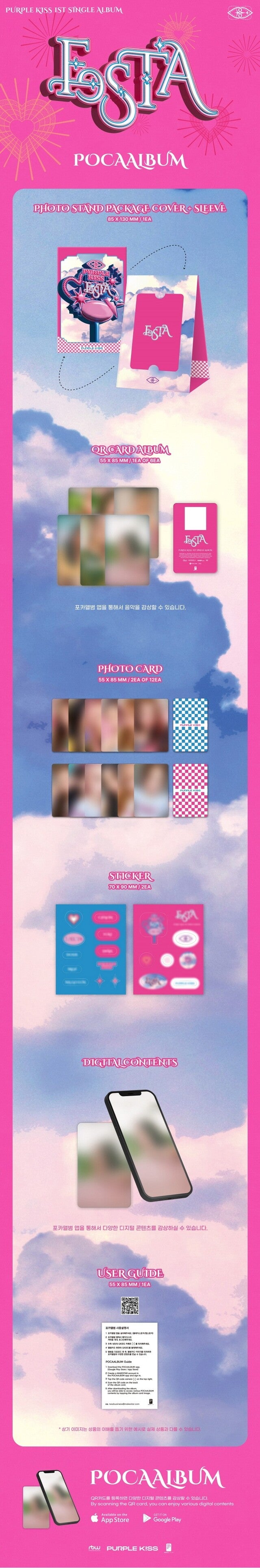 [PREORDER] PURPLE KISS - FESTA (1ST SINGLE ALBUM) (POCAALBUM)