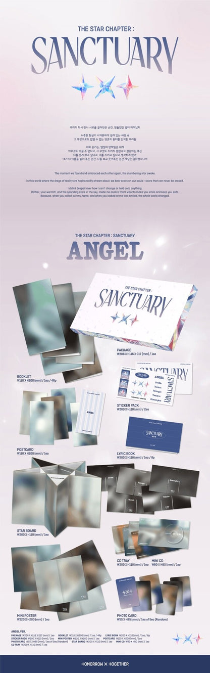 [PREORDER] WEVERSE LUCKY DRAW TXT - THE STAR CHAPTER : SANCTUARY (ANGEL VER.) (SET)