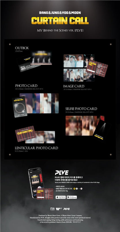 [PREORDER] BANG & JUNG & YOO & MOON - CURTAIN CALL (MV BEHIND THE SCENES VER.) PLVE VER.