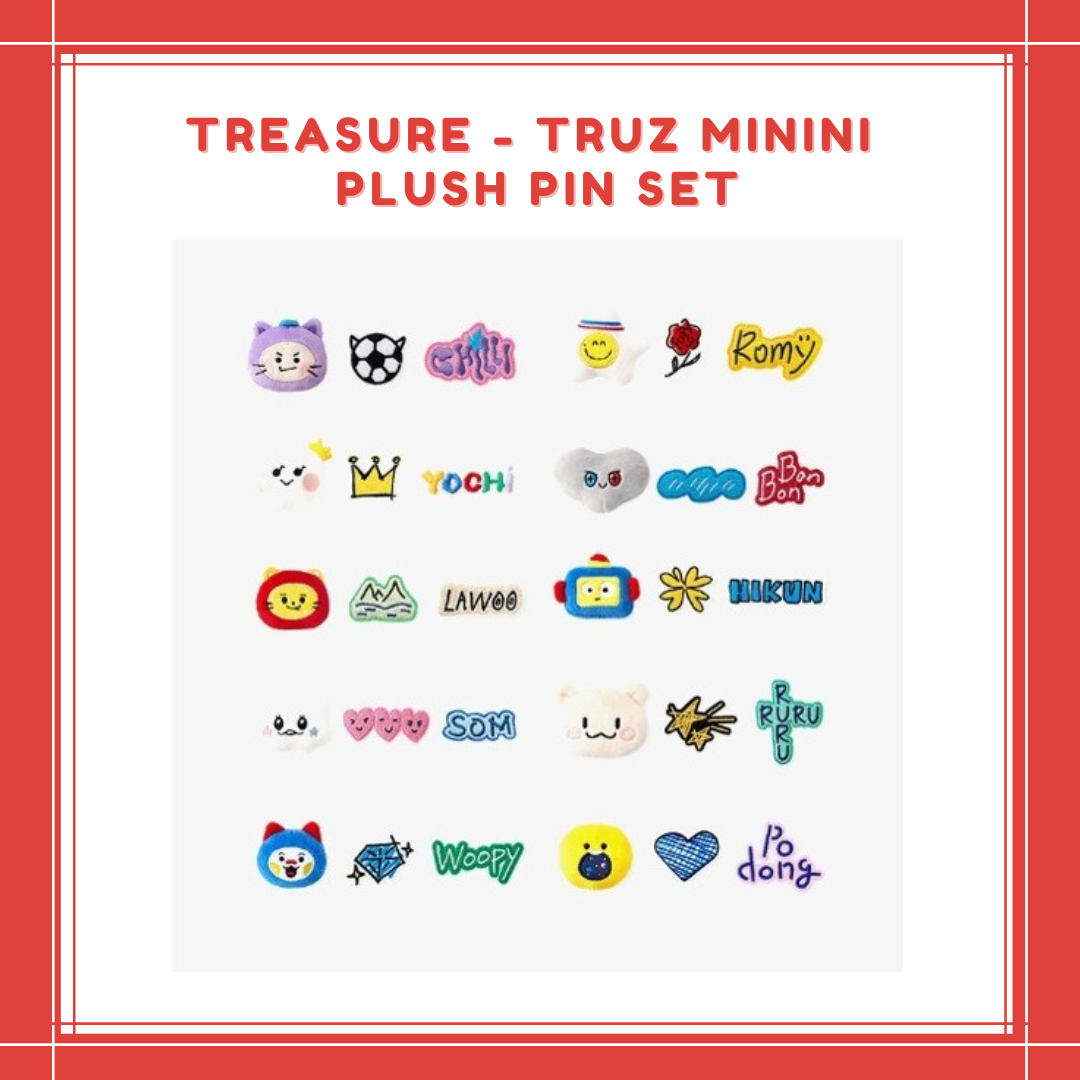 [PREORDER] TREASURE - TRUZ MININI PLUSH PIN SET