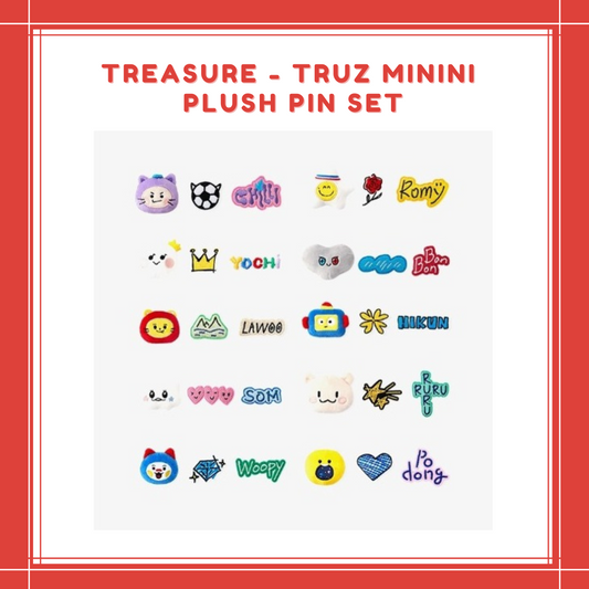 [PREORDER] TREASURE - TRUZ MININI PLUSH PIN SET