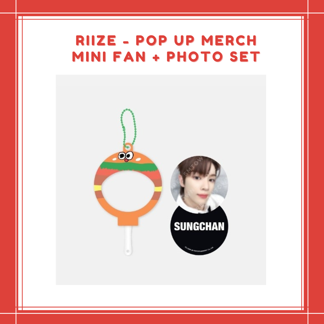 [PREORDER] RIIZE- POP UP MERCH MINI FAN + PHOTO SET