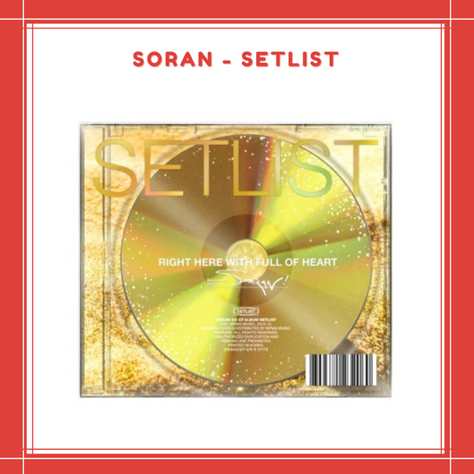 [PREORDER] SORAN - SETLIST