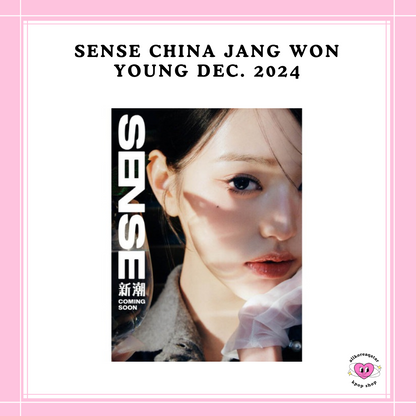 [PREORDER] SENSE CHINA JANG WON YOUNG DEC. 2024