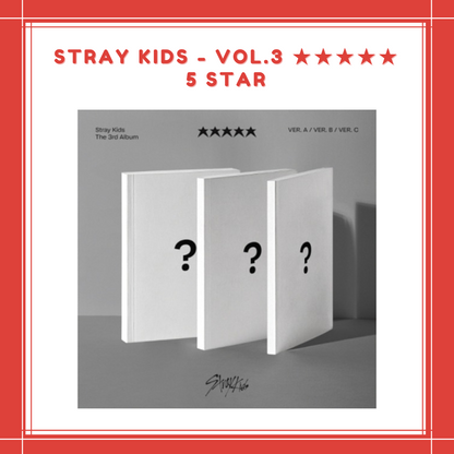 [PREORDER] STRAY KIDS - VOL.3 ★★★★★(5 STAR)