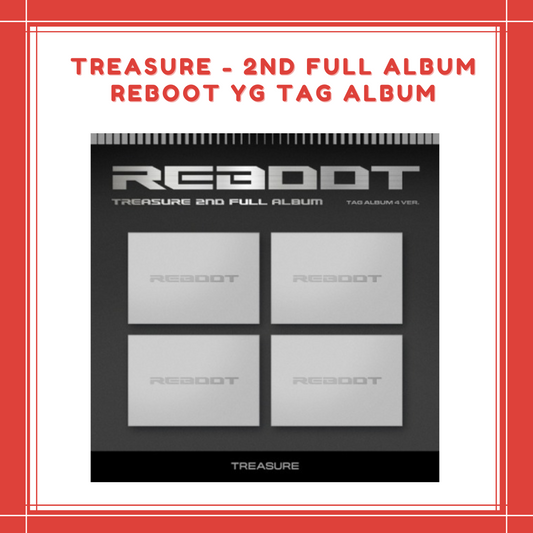 [PREORDER] YG SHOP TREASURE - 2ND FULL ALBUM REBOOT YG TAG ALBUM SET