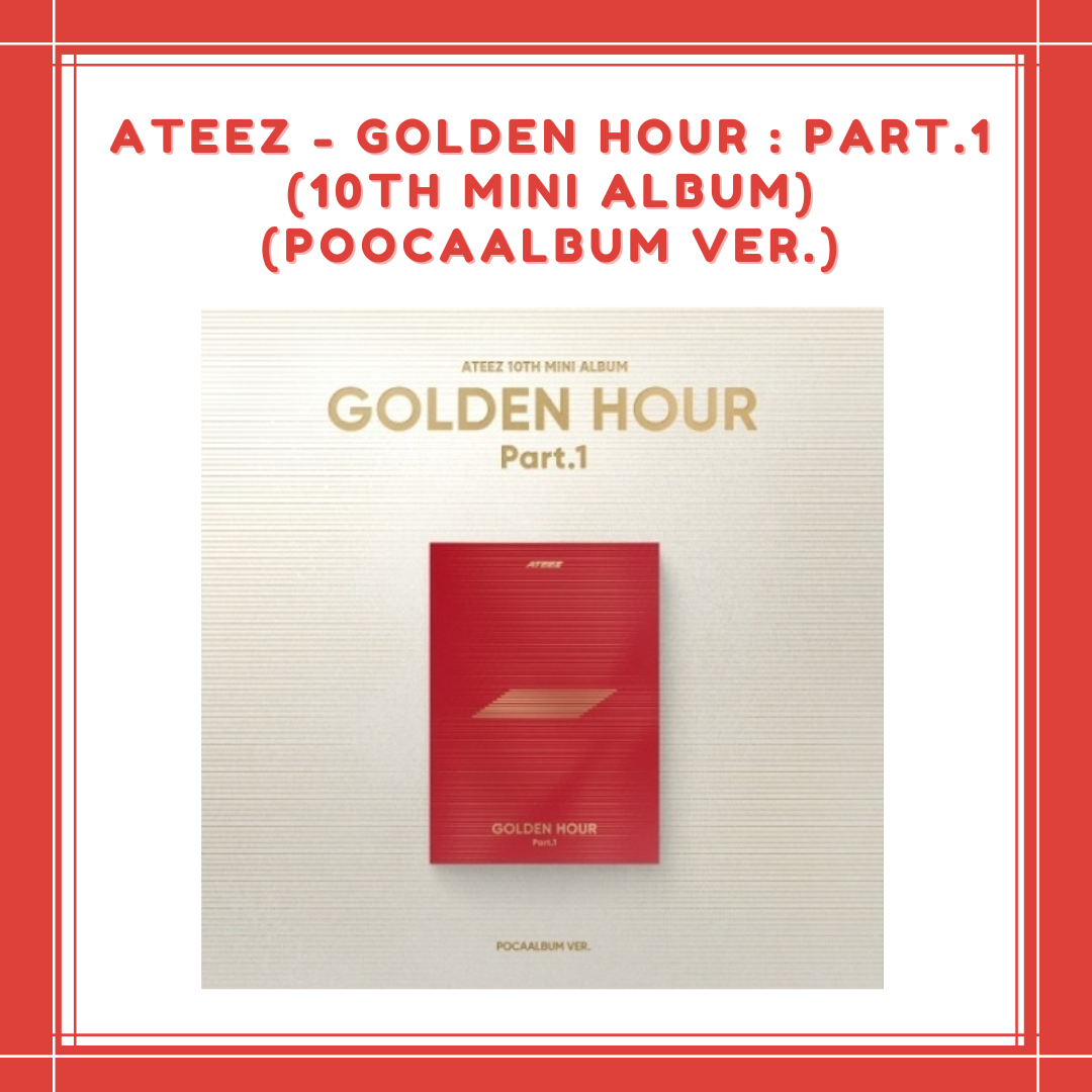 [PREORDER] ATEEZ - GOLDEN HOUR : PART.1 (10TH MINI ALBUM) (POOCAALBUM VER.)