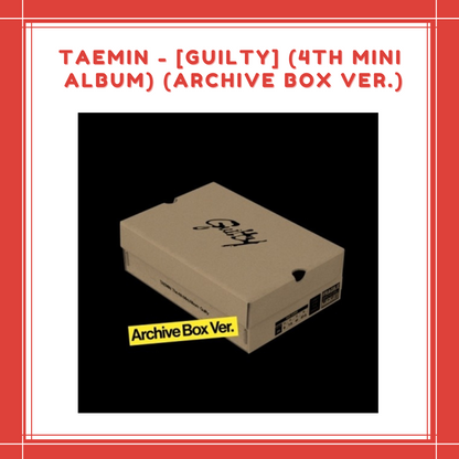 [PREORDER] TAEMIN - [GUILTY] (4TH MINI ALBUM) (BOX VER.)