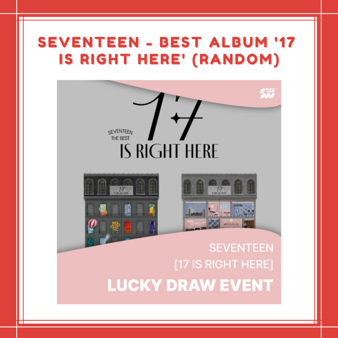 [PREORDER] LUCKY DRAW SEVENTEEN - BEST ALBUM '17 IS RIGHT HERE' (RANDOM)