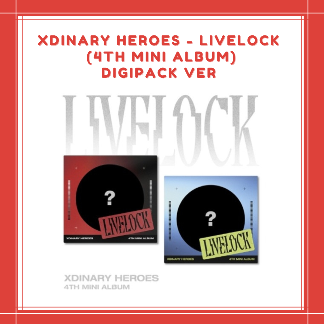 [PREORDER] JYP SHOP XDINARY HEROES - LIVELOCK (4TH MINI ALBUM) DIGIPACK VER RANDOM