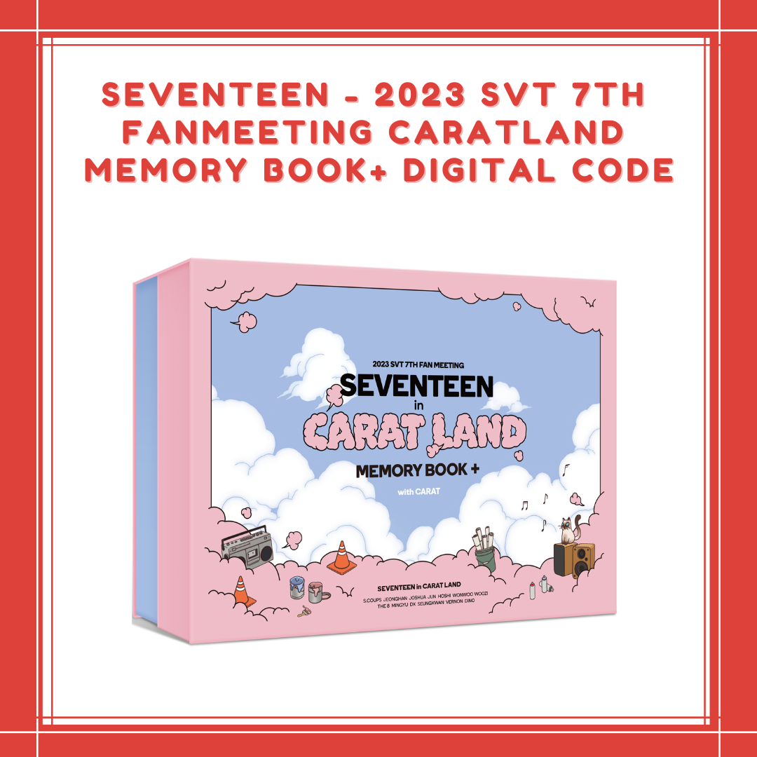 [PREORDER] SEVENTEEN - 2023 SVT 7TH FANMEETING CARATLAND MEMORY BOOK+ DIGITAL CODE