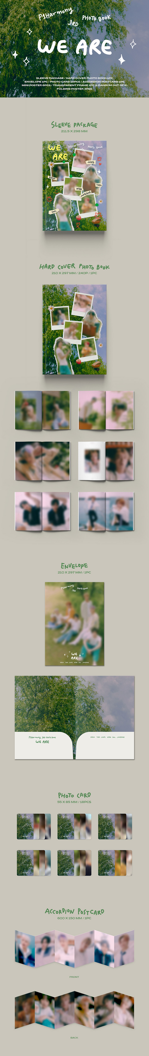 [PREORDER] FNC PHOTOCARD P1HARMONY - 3RD PHOTO BOOK WE ARE