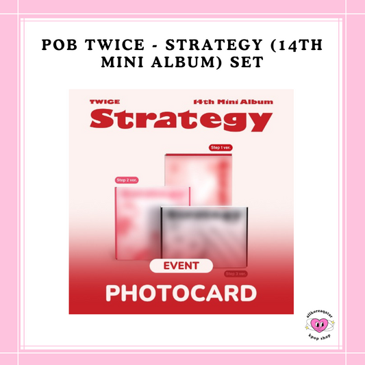 [PREORDER] POB TWICE - STRATEGY(14TH MINI ALBUM) SET