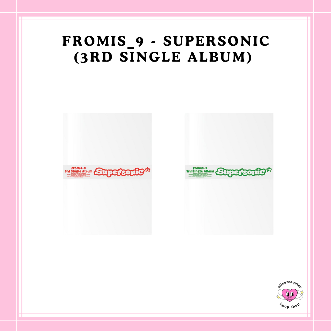 [PREORDER] FROMIS_9 - SUPERSONIC (3RD SINGLE ALBUM)