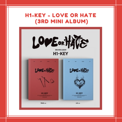 [PREORDER] H1-KEY - LOVE OR HATE (3RD MINI ALBUM)