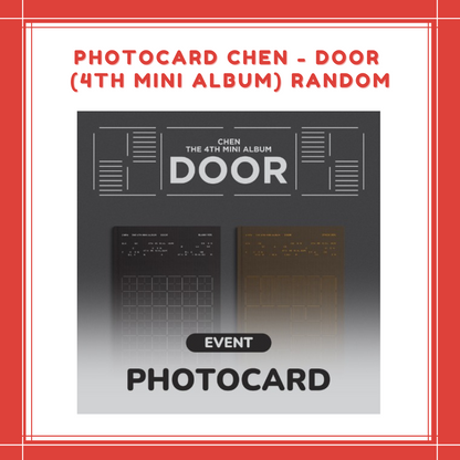 [PREORDER] PHOTOCARD CHEN - DOOR (4TH MINI ALBUM) RANDOM