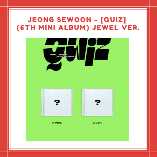 [PREORDER] JEONG SEWOON - [QUIZ] (6TH MINI ALBUM) JEWEL VER.