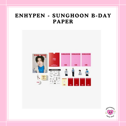 [PREORDER] ENHYPEN - SUNGHOON B-DAY PAPER