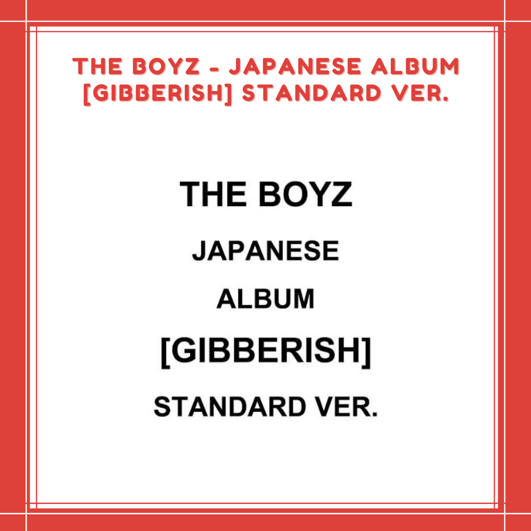 [PREORDER] THE BOYZ - JAPANESE ALBUM GIBBERISH STANDARD VER.