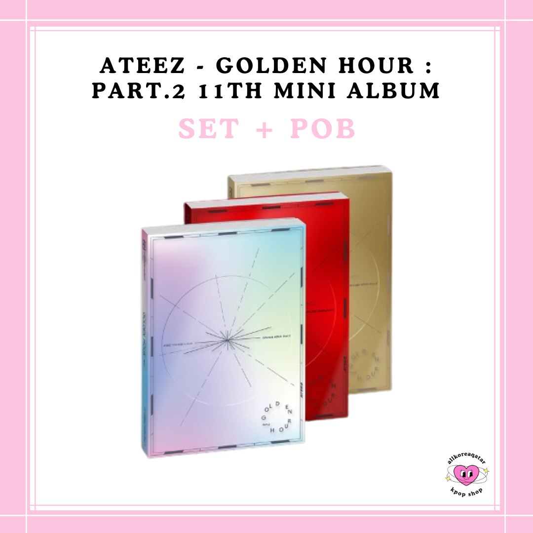 [PREORDER] POB ATEEZ - GOLDEN HOUR : PART.2 11TH MINI ALBUM SET