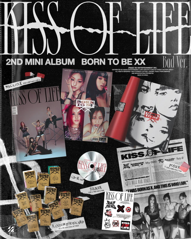 [PREORDER] KISS OF LIFE - BORN TO BE XX (2ND MIMI ALBUM)