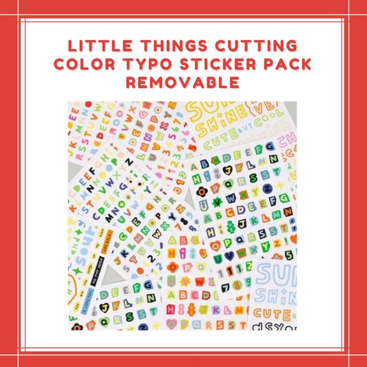 [PREORDER] LITTLE THINGS CUTTING COLOR TYPO STICKER PACK REMOVABLE