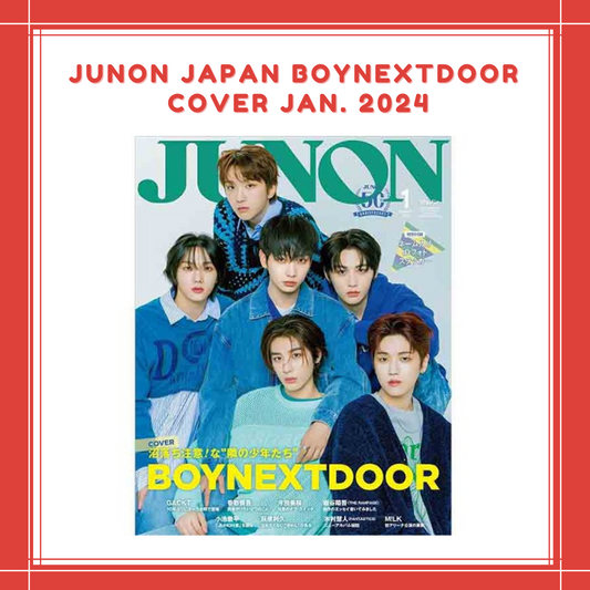 [PREORDER] JUNON JAPAN BOYNEXTDOOR COVER JAN. 2024
