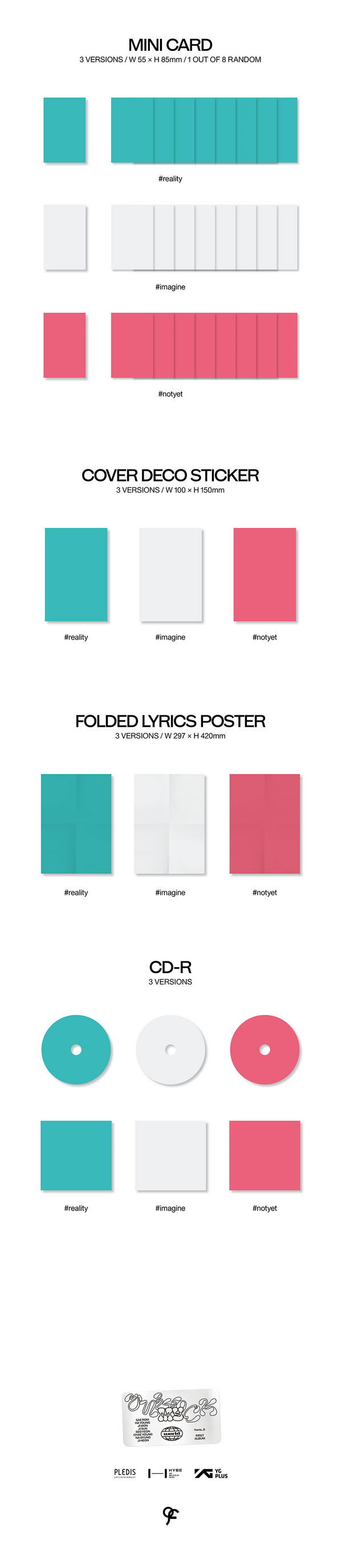 [PREORDER] FROMIS_9 - UNLOCK MY WORLD (1ST ALBUM) SET