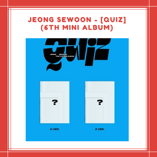 [PREORDER] JEONG SEWOON - [QUIZ] (6TH MINI ALBUM)