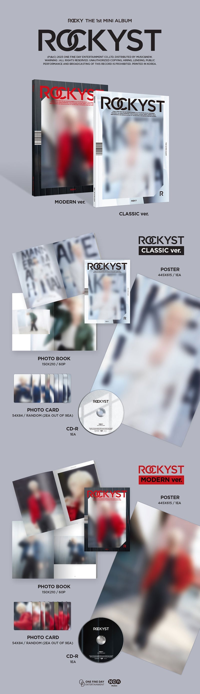 [PREORDER] ROCKY - [ROCKYST] (1ST MINI ALBUM)