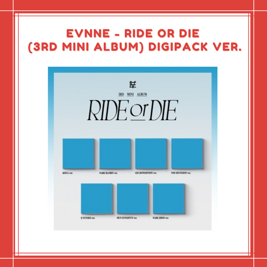 [PREORDER] EVNNE - RIDE or DIE (3RD MINI ALBUM) DIGIPACK VER.