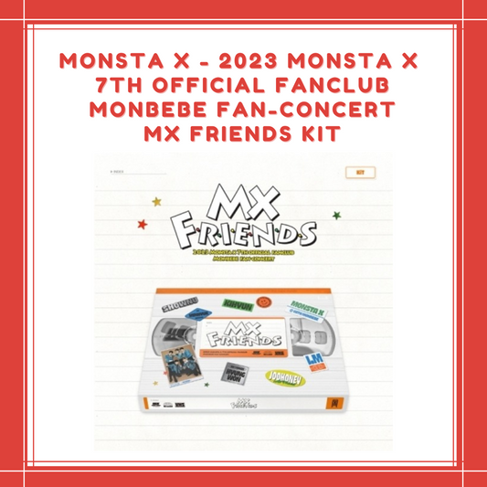 [PREORDER]  MONSTA X - 2023 MONSTA X 7TH OFFICIAL FANCLUB MONBEBE FAN-CONCERT MX FRIENDS KIT