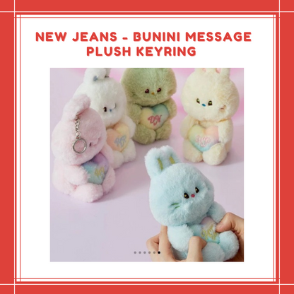 [PREORDER] NEW JEANS - BUNINI MESSAGE PLUSH KEYRING