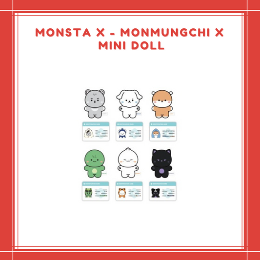 [PREORDER] MONSTA X - MONMUNGCHI X MINI DOLL