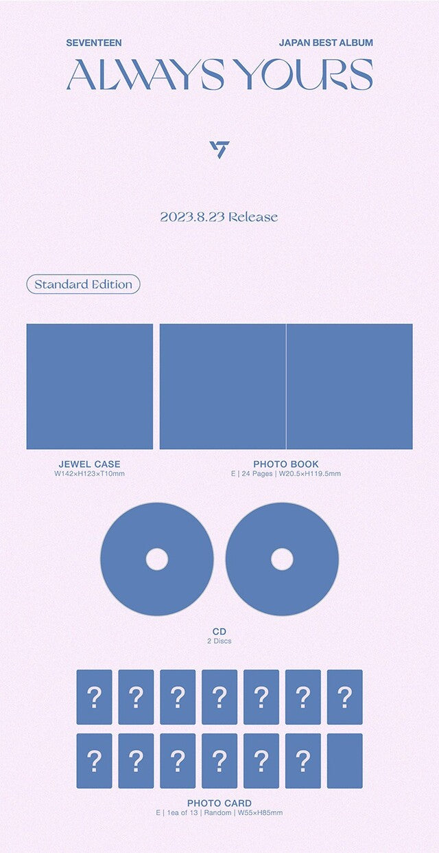 [PREORDER] SEVENTEEN - JP BEST ALBUM 'ALWAYS YOURS' TYPE STANDARD