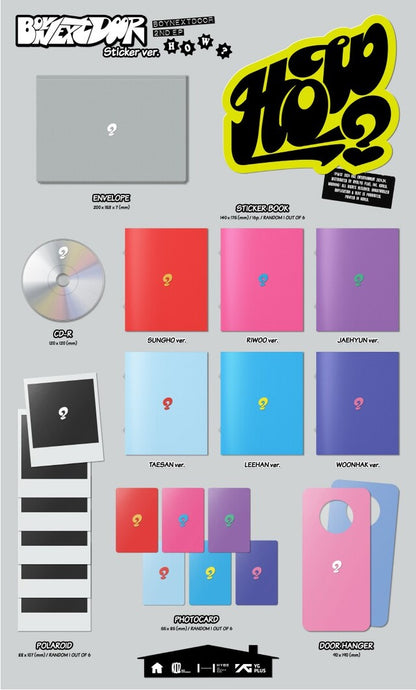 [PREORDER] BOYNEXTDOOR - 2ND EP HOW? STICKER VER