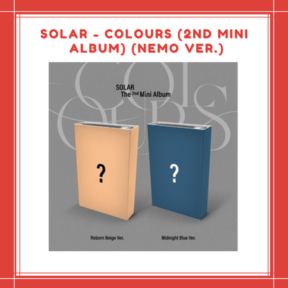 [PREORDER] SOLAR - COLOURS (2ND MINI ALBUM) (NEMO VER.)