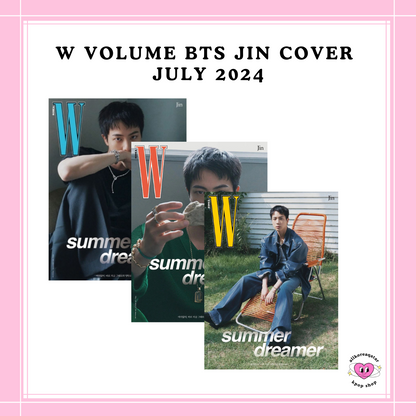 [PREORDER] W VOLUME BTS JIN COVER JULY 2024