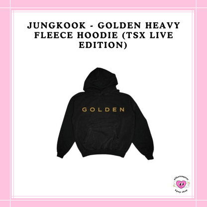 [PREORDER] JUNGKOOK - GOLDEN HEAVY FLEECE HOODIE (TSX LIVE EDITION)