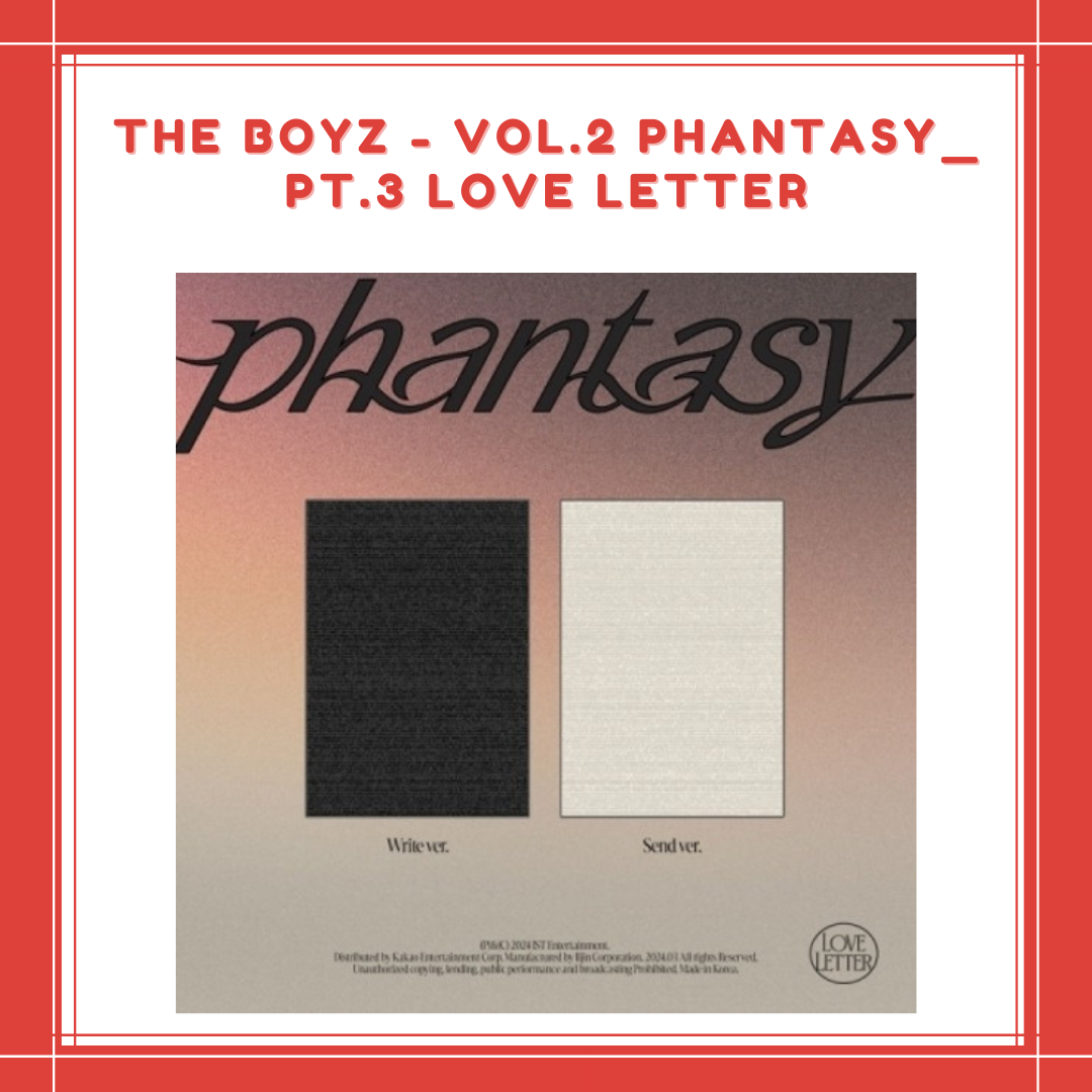 [PREORDER] THE BOYZ - VOL.2 [PHANTASY_PT.3 LOVE LETTER]