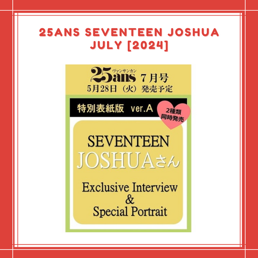 [PREORDER] 25ans SEVENTEEN JOSHUA JULY [2024]