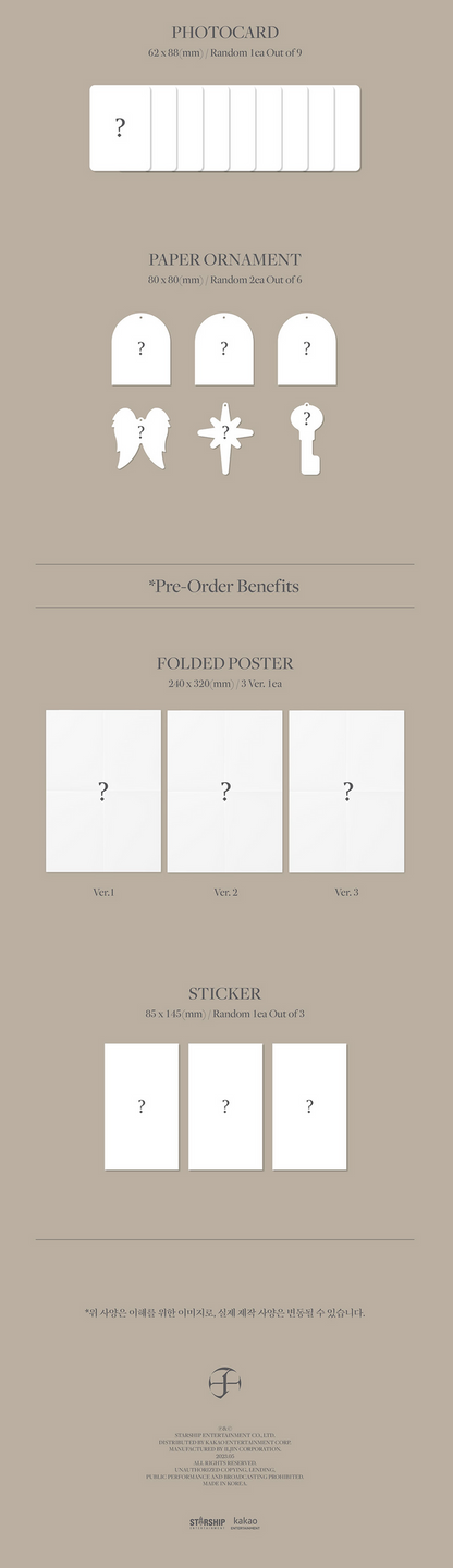 [PREORDER] STARSHIP GIFT JOOHONEY - LIGHTS (1ST MINI ALBUM) SET