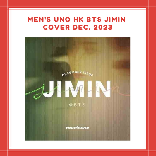 [PREORDER] MEN'S UNO HK BTS JIMIN COVER DEC. 2023