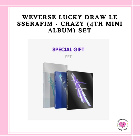 [PREORDER] WEVERSE LUCKY DRAW LE SSERAFIM - CRAZY (4TH MINI ALBUM) SET