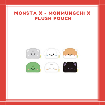 [PREORDER] MONSTA X - MONMUNGCHI X PLUSH POUCH